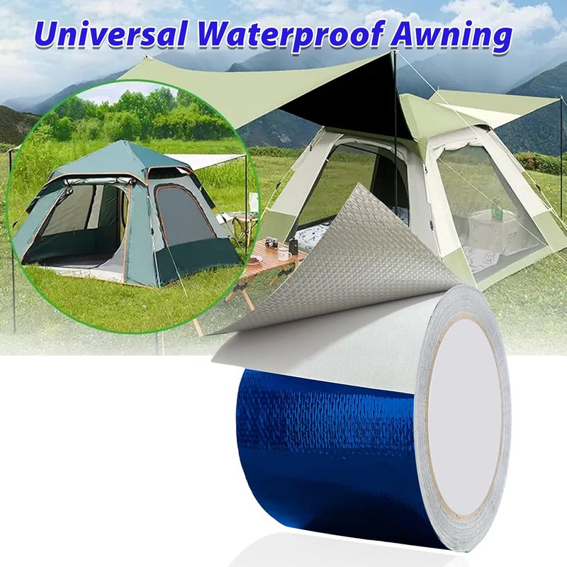 MCOTOP WaterproofRepair Tape for Fabric, 3.1IN x24.6FT, Heavy Duty Outdoor Repair Tape, for RV Roof, Tarp, Tent, Sail and Boat Cover Outdoor Repair Patch, Multipurpose Awning Repair Tape (Blue) - Image 4